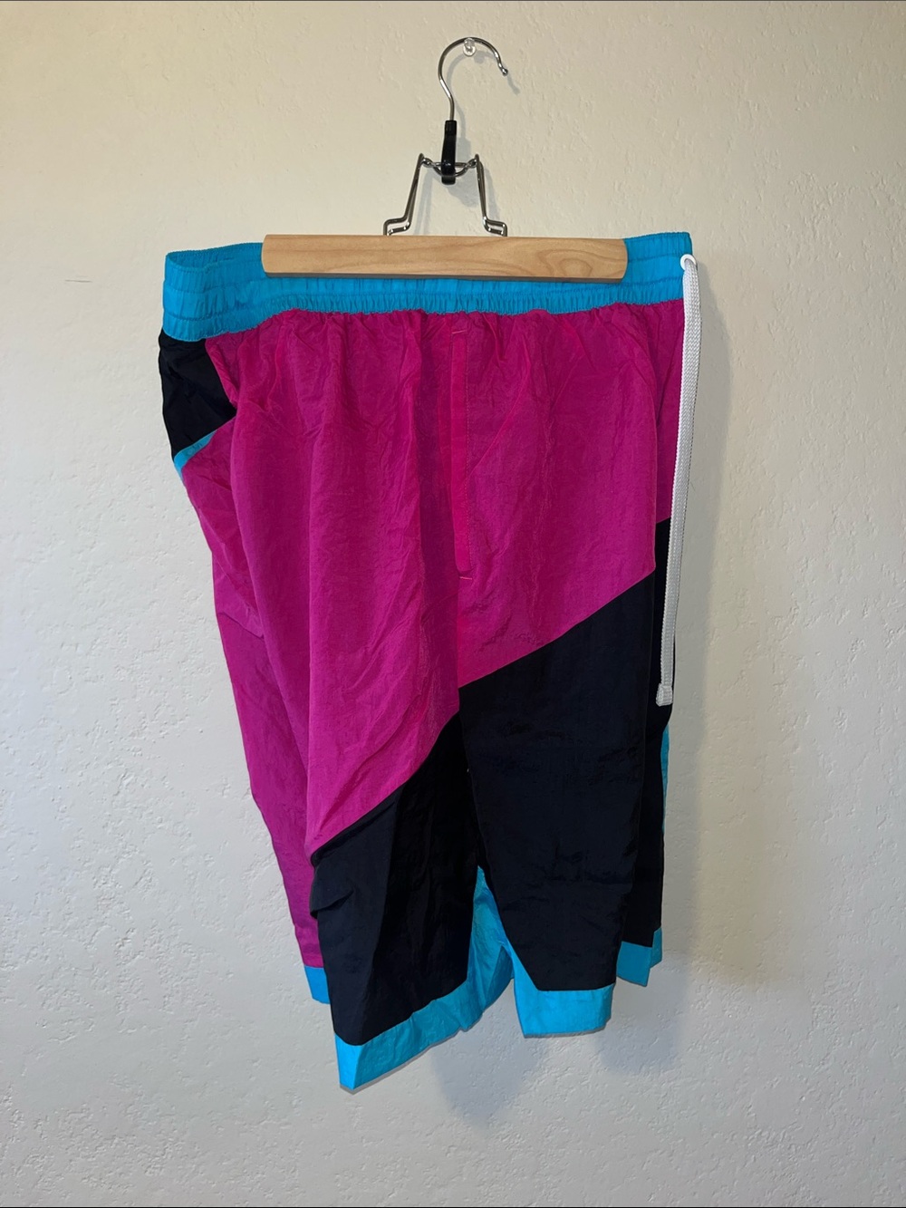 Nike Colorblock Shorts in Magenta, Black & Teal - Picture 7 of 7